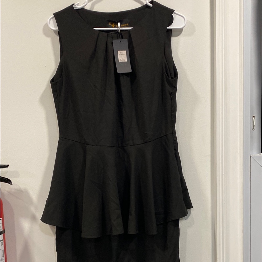 Elegant Black Sleeveless Dress